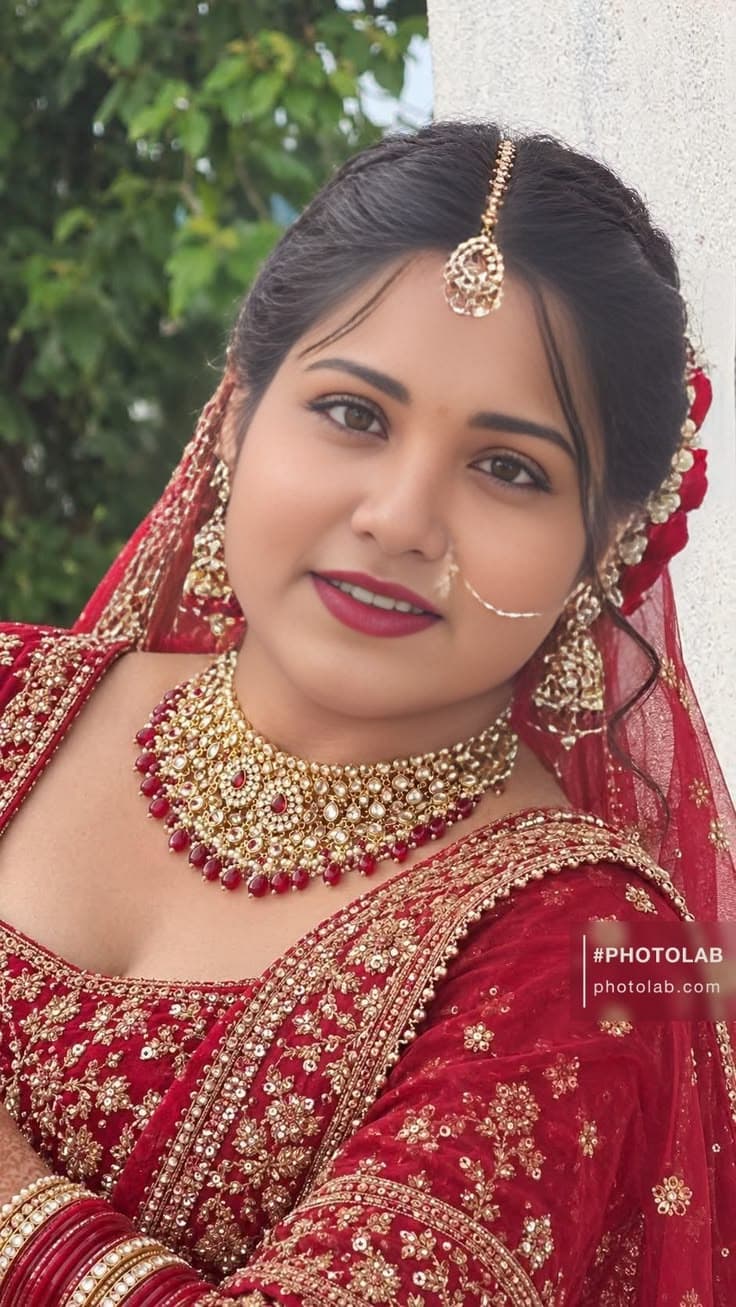 Bridal look created at Mahalaxmi Beauty Parlour